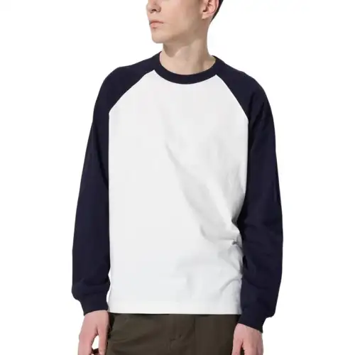 UNIQLO T Shirts Men's Navy Blue Crew Neck