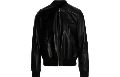 PRADA Jackets Men's Black Stand Collar Moderate Other