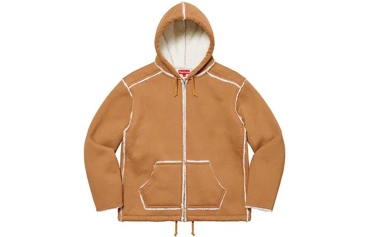 Supreme Faux Shearling Hooded Jacket