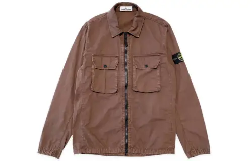 STONE ISLAND Jackets Men's Umber Lapel Moderate Other