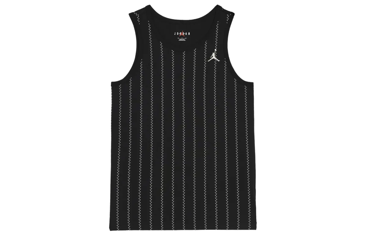 Jordan Flight Tank Tops Men's Black Crew Neck Moderate
