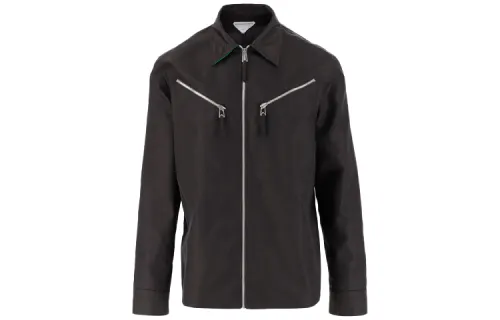 Bottega Veneta Jackets Men's Brown Lapel Moderate Other
