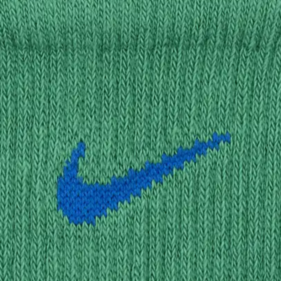 Nike Crew Socks Unisex 1 Pack Stadium Green, Laser Orange, White
