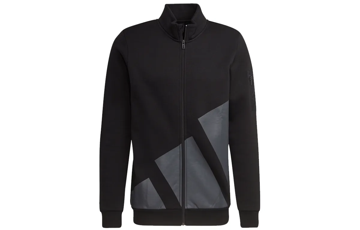 Adidas Jackets Men's Black Stand Collar Moderate Other