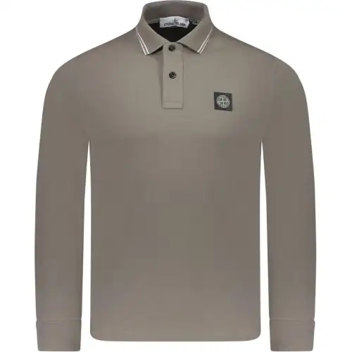 Stone Island piqué-weave polo shirt