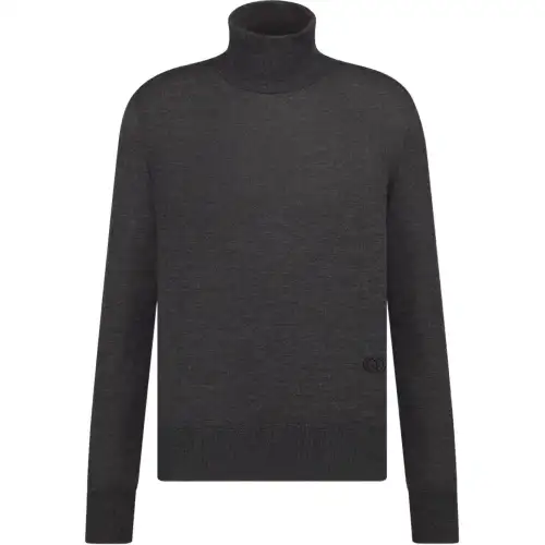 DIOR Sweaters Men's Dark Gray Turtleneck Moderate Other