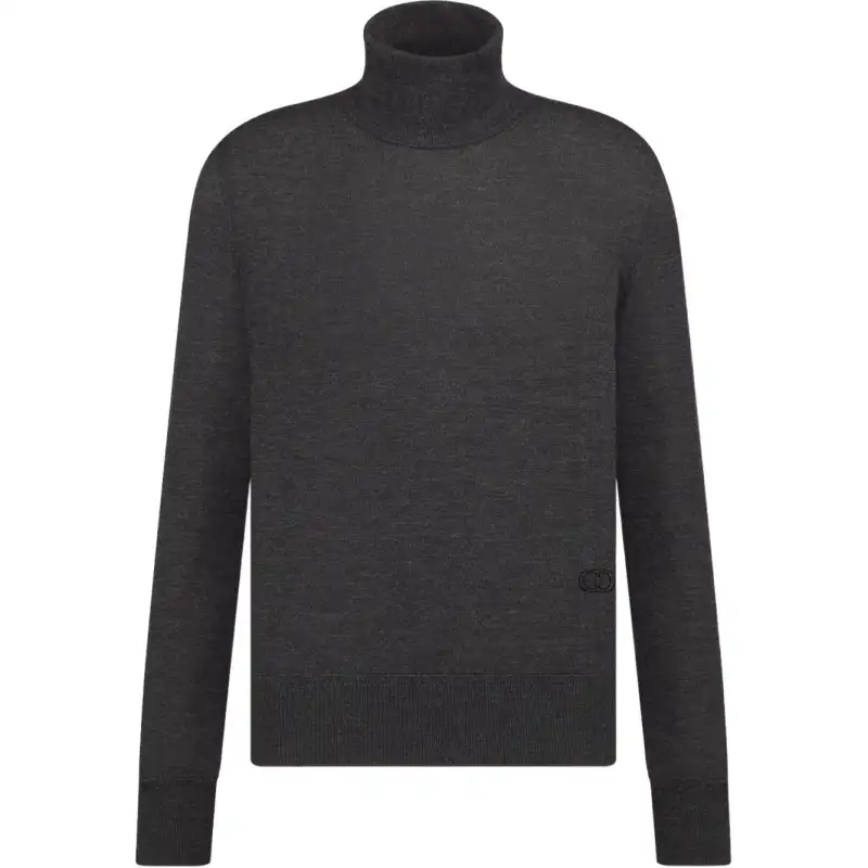 DIOR Sweaters Men's Dark Gray Turtleneck Moderate Other