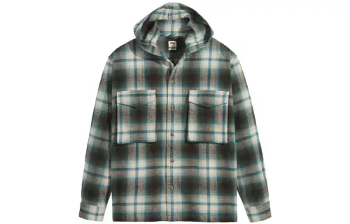 Levis Jackets Men's Gray Green Hooded Moderate Other