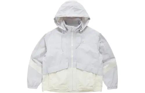 New Balance Jackets Unisex Gray Detachable Hood Moderate Straight Fit