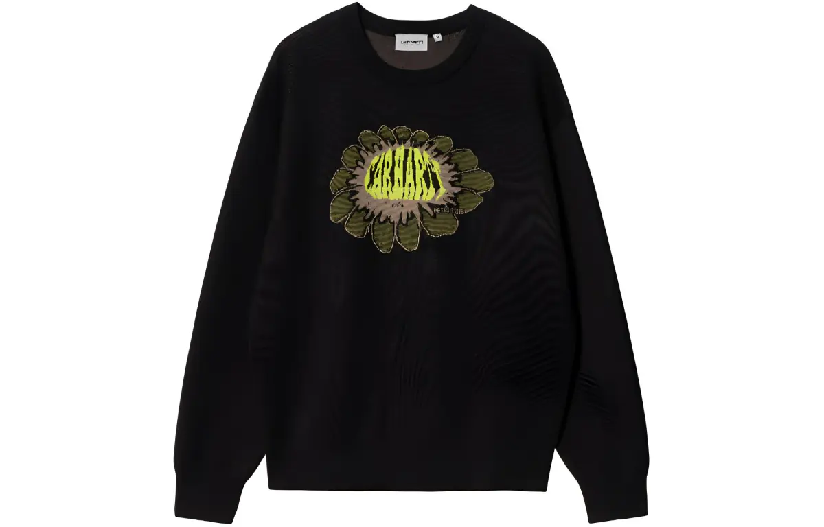 Carhartt WIP Pixel Flower Sweater Knitwear Unisex Black
