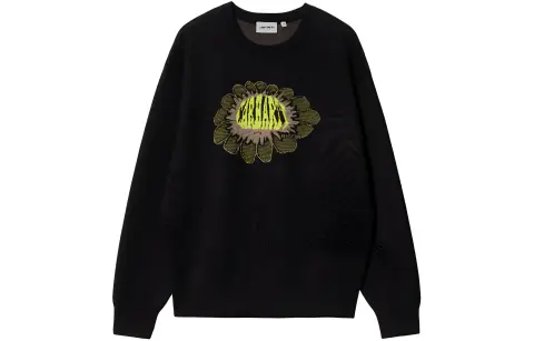 Carhartt WIP Pixel Flower Sweater Knitwear Unisex Black