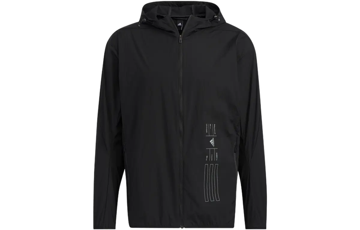 Adidas Jackets Men's Black Hooded Moderate Other
