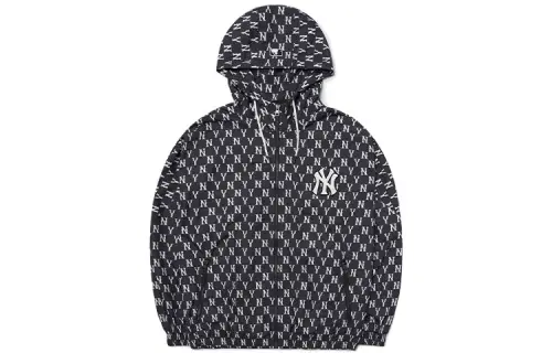 MLB Base Logo Jackets Unisex Black Hooded Moderate Other