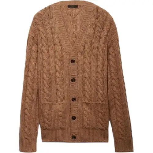 PRADA V neck Cashmere Cardigan
