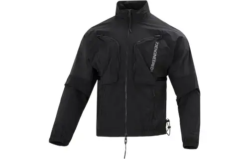Jordan Jackets Men's Black Stand Collar Moderate Workwear