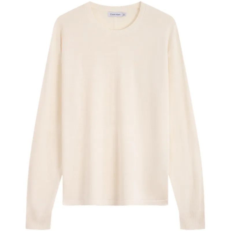 CALVIN KLEIN Knitwear Men's Oatmeal White