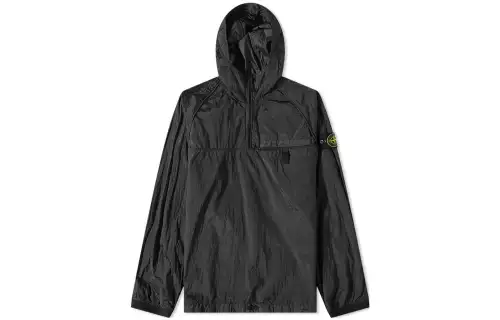 STONE ISLAND Jackets Men's Black Hooded Moderate Other