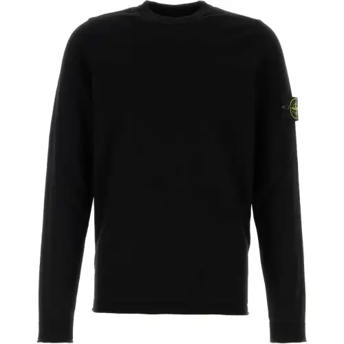 STONE ISLAND Logo Patch Crewneck Jumper