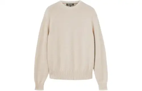 Loro Piana Ashi Crewneck Sweater Men's Beige