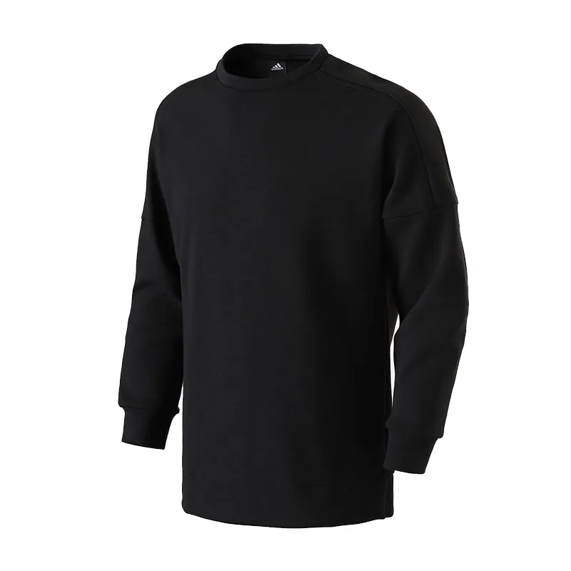 Adidas Sweatshirts Men's Black Crew Neck Moderate