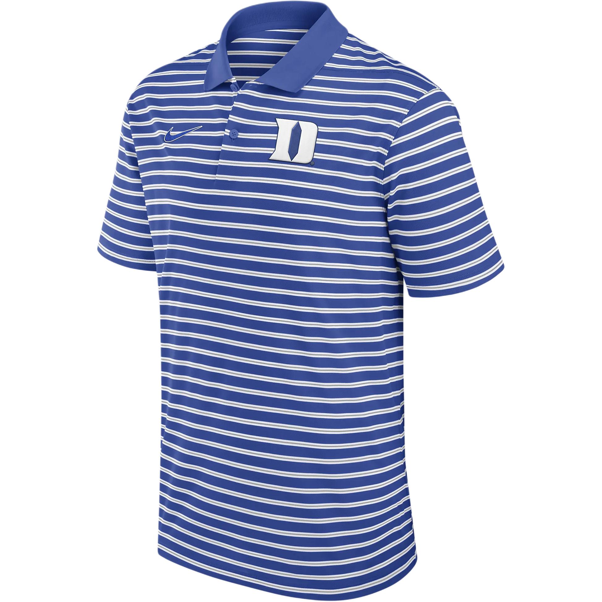 Nike Duke Blue Devils Primetime Victory Striped Men's Nike Dri FIT College Polo
