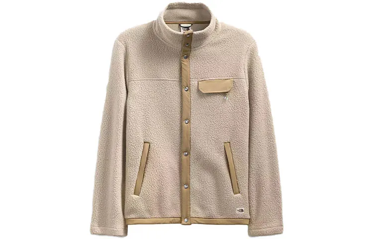 THE NORTH FACE Jackets Men's Beige Stand Collar Thickened Other