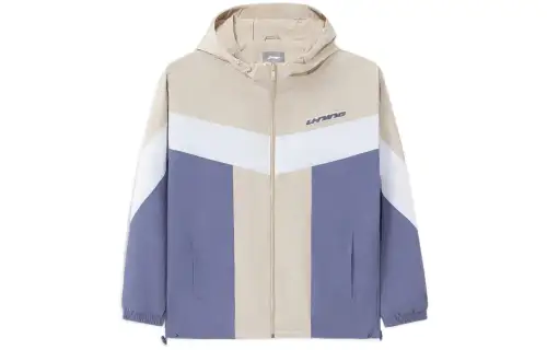 Li Ning Sports Trendy Collection Jacket Men's White Gray Ink Blue