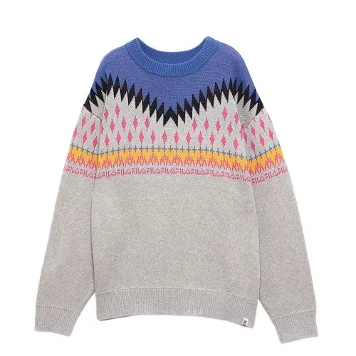 FILA FW24 NORDIC SWEATER Unisex Gray