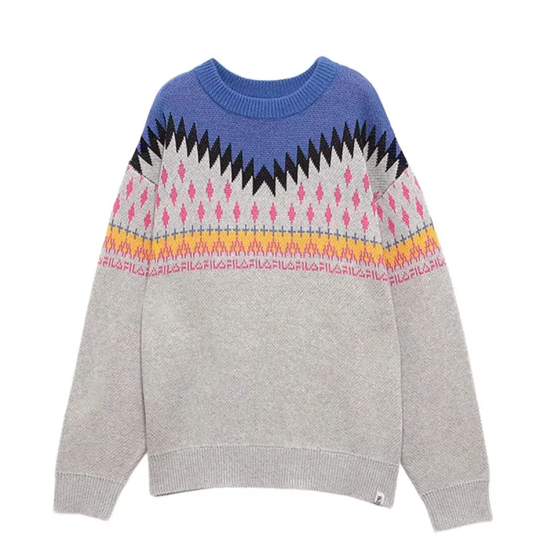 FILA FW24 NORDIC SWEATER Unisex Gray