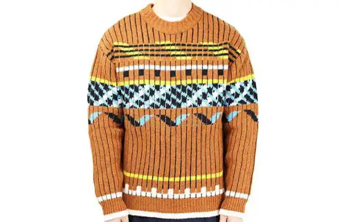 KENZO Sweaters Men's Brown Crew Neck Moderate Other