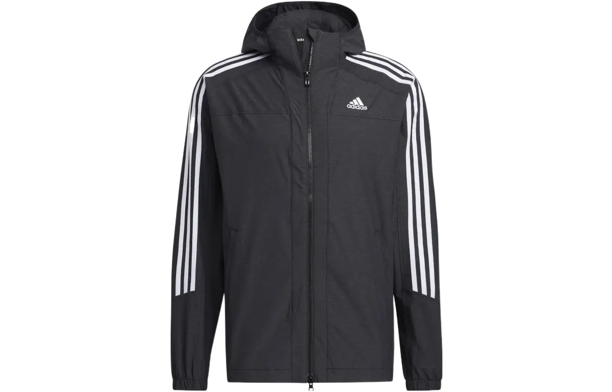 Adidas Jackets Men's Black Hooded Moderate Other