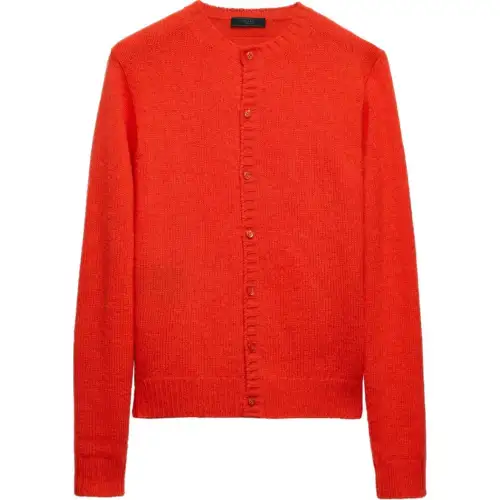 PRADA Logo Patch Cardigan