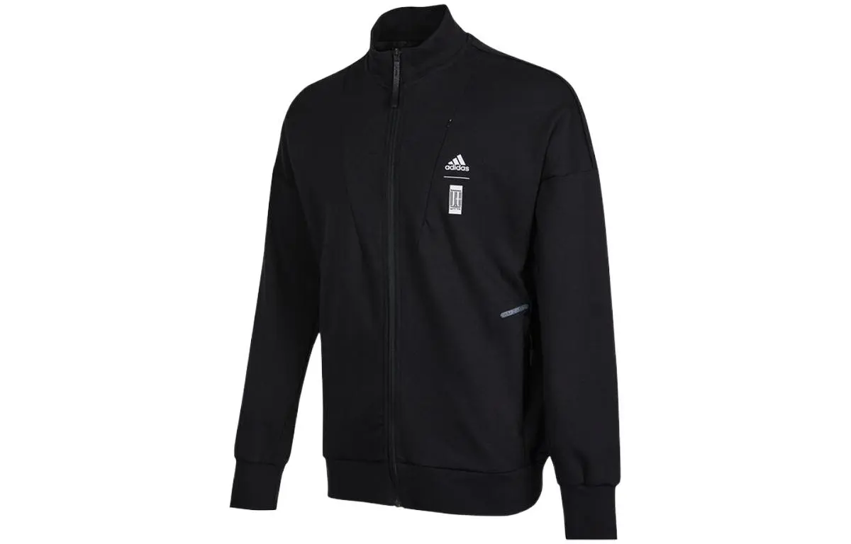 Adidas Jackets Men's Black Stand Collar Moderate Other
