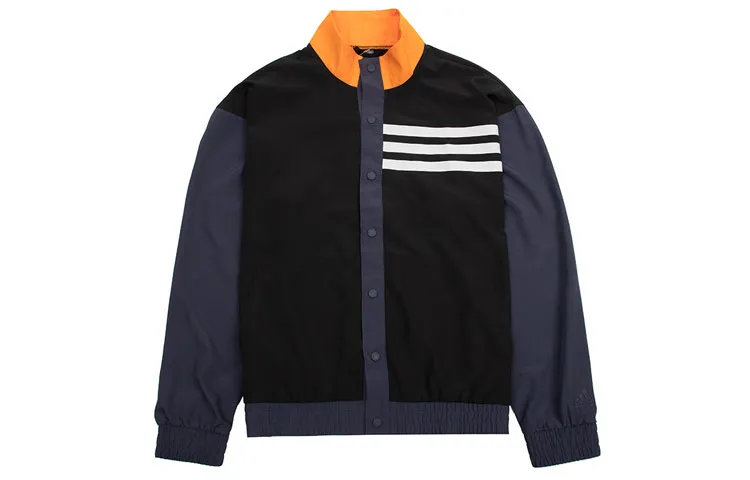 Adidas Jackets Men's Black Stand Collar Moderate Other