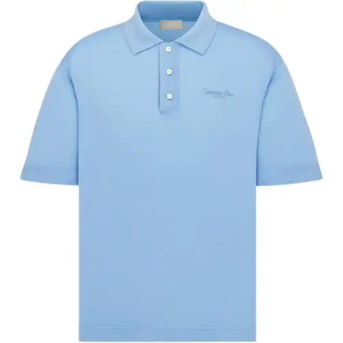 DIOR SS24 Polo Shirt Men's Blue