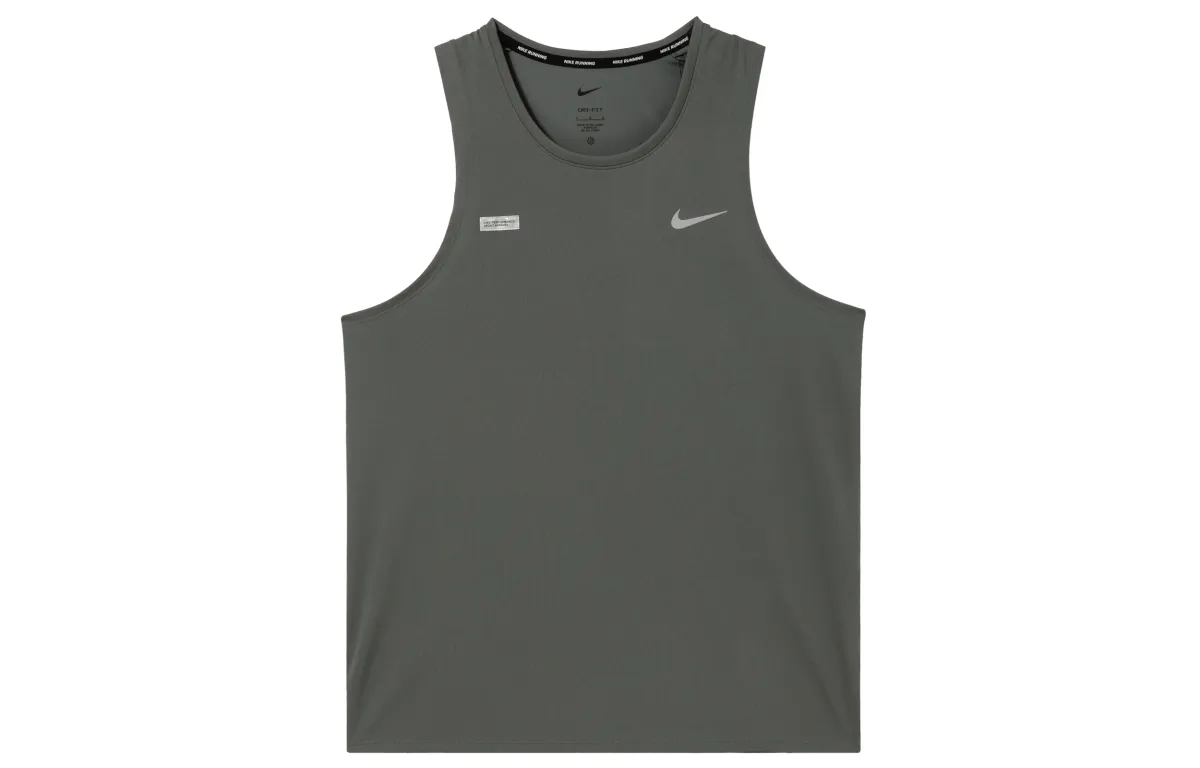 Nike Tank Tops Men's Iron Gray Crew Neck Moderate