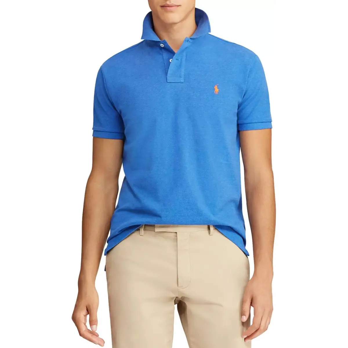 Polo Ralph Lauren Polo Shirt Custom Slim Fit Men's Blue