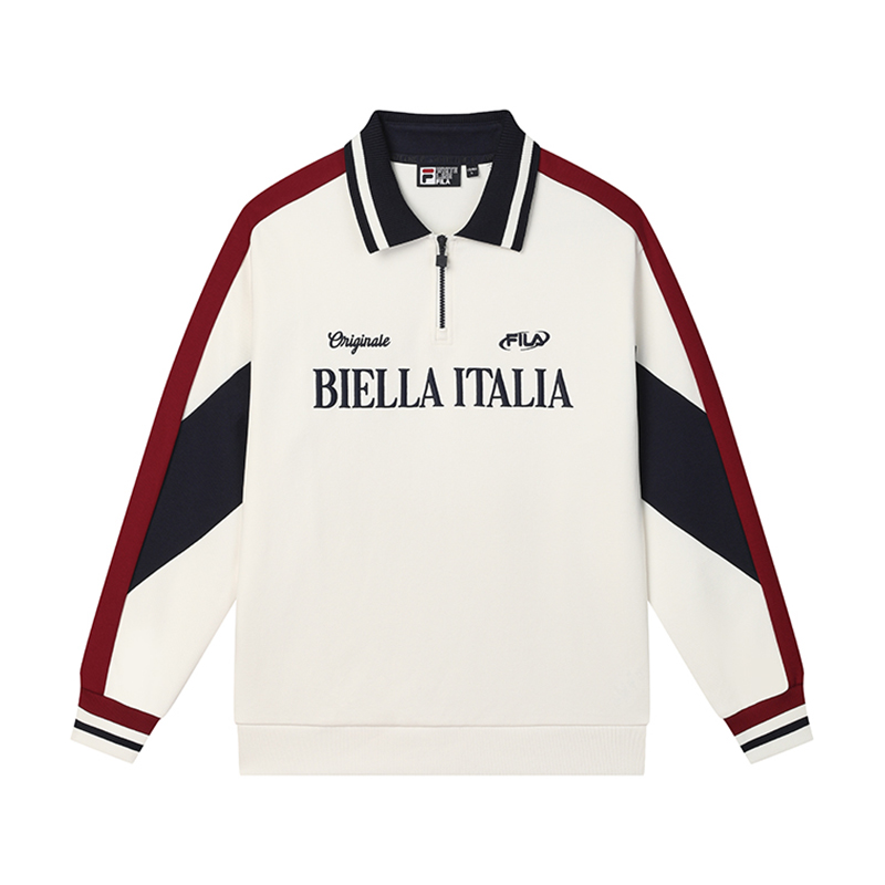 Мужская футболка-поло Fila ORIGINALE Ls Polo (белая)