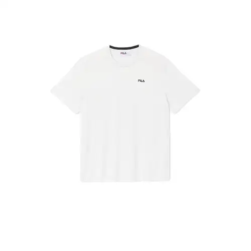 FILA T Shirts Men's White 036 Crew Neck Moderate Straight Fit