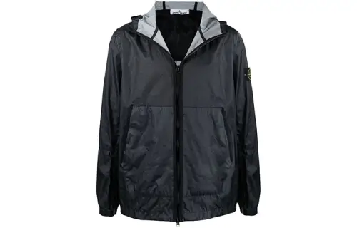 STONE ISLAND Jackets Men's Marine Blue Hooded Moderate Other