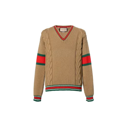 GUCCI Sweaters Men's Multicolor V Neck Moderate Other