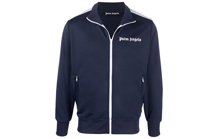 Мужская куртка PALM ANGELS SS22 Logo (синяя)