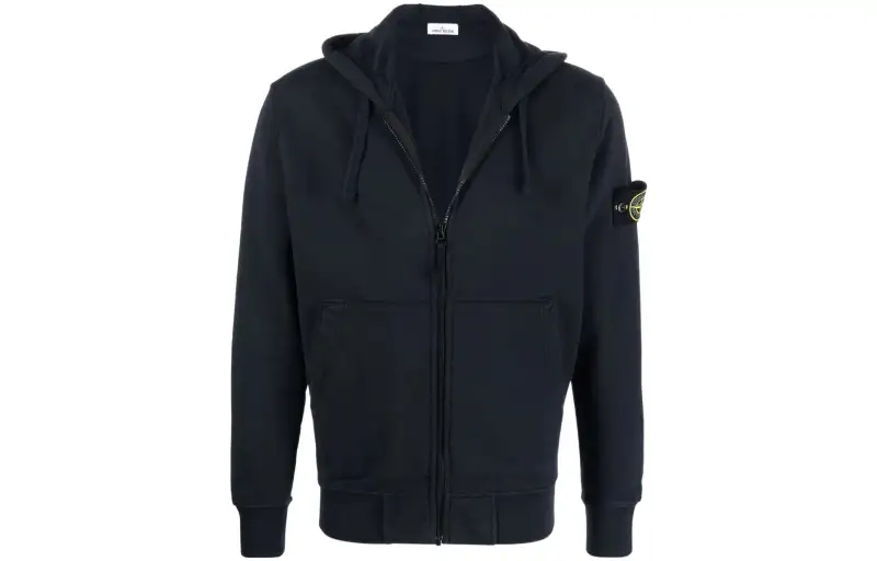 STONE ISLAND Jackets Men's Blue Hooded Moderate Other
