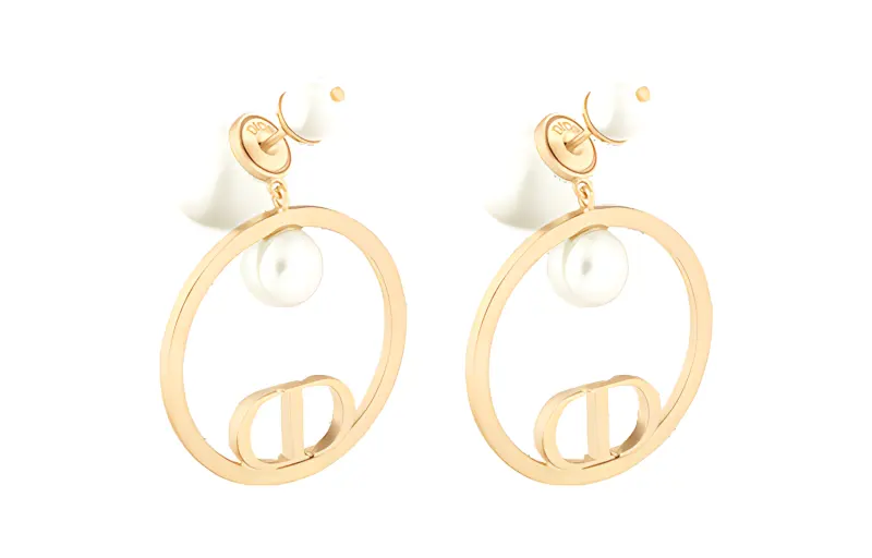 DIOR Earrings Women's Gold