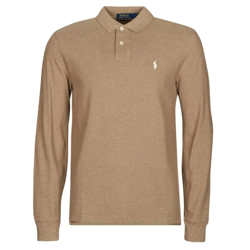 Polo Ralph Lauren Polo Shirt Custom Slim Fit Men's Brown