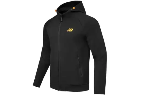 New Balance Jackets Men's Black Hooded Moderate Other