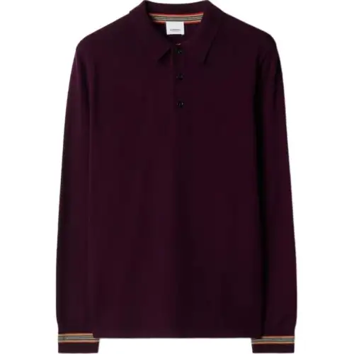 Burberry Polo Shirt Men's Dark Grape