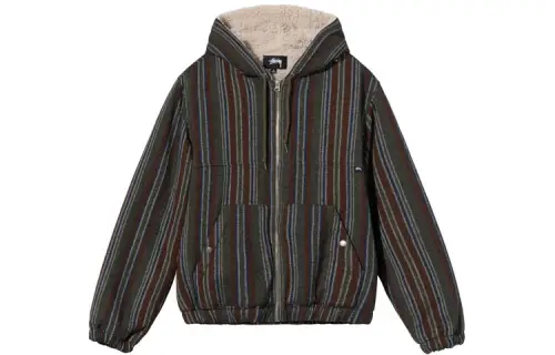 Stussy Wool Stripe Work Jacket