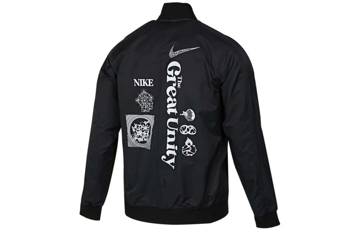 Nike Jackets Men's Black Baseball Collar Moderate Other
