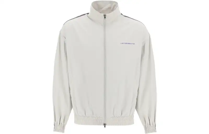Vetements Jackets Men's Gray Stand Collar Moderate Workwear